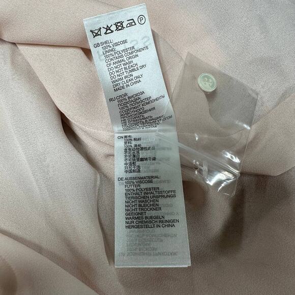 Reiss Alice Abstract Print Women's Button Down Belted Mini Dress Size 14 NWT - Picture 8 of 11